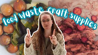 Don't Throw out your Avocado Food Waste: Dyeing Wool + Crafting Buttons  #sustainability