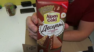 Alpen Gold  ДЕСЕРТ ореховый торт, обзор и пробуем