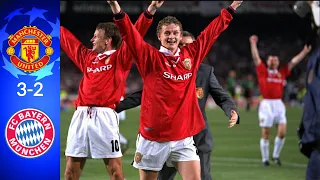 Manchester United 2-1 Bayern Munich | Incredible Drama | Goals & Highlights | 1999 UCL Final