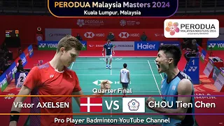 Viktor AXELSEN (DEN) vs CHOU Tien Chen (TPE) | Malaysia Masters 2024 Badminton