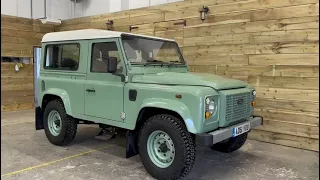 AD61VOU Defender 90 Heritage Cordings of Piccadilly Edition walk around