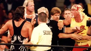 Sting confronts Lex Luger and Hulk Hogan