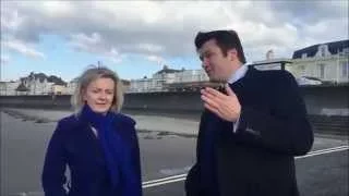 Environment Secretary Liz Truss visits Burnham-on-Sea (Burnham-On-Sea.com)