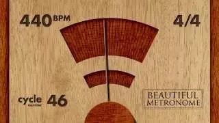 440 BPM 4/4 Wood Metronome HD