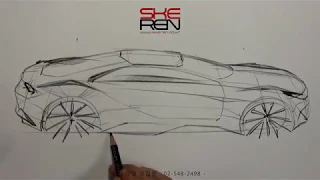 How to sketch a car(Tip-Up View)