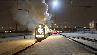 Поезд Деда Мороза приехал в Москву!