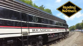 Departing Jim Thorpe | Reading & Northern F units pull the Lehigh Gorge Scenic Railway excursion
