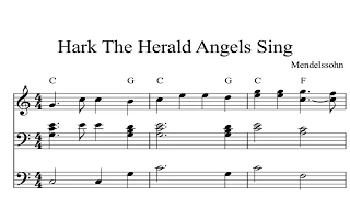 Hark The Herald Angels Sing: CHRISTMAS SHEET MUSIC Piano Organ & Keyboard Book 1