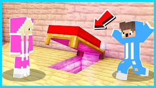 MIPAN & ZUZUZU Menemukan Ruangan Rahasia Di Bawah Tempat Tidur Di Minecraft! TERNYATA JEBAKAN!