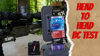 HEAD TO HEAD 22LR MATCH AMMO TEST (TESTING BALLISTIC COEFFICIENT)