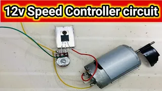 12 volt speed controller circuit kaisay banaye Ghar p  Make 12v motor speed controller circuit 🔥