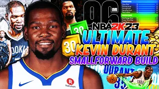 NBA2K23 *BEST* 6"10 KEVIN DURANT 2-WAY 3-LEVEL SCORER DEMIGOD SMALLFORWARD BUILD SHARPSHOOTING SHOT