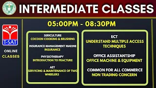 T-SAT || Intermediate Online classes  - Evening Session || 13.08.2021