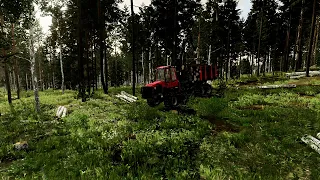 FS22 | Forestry on Karhuvaara | Getting stuck in mud a lot | EP04 S1