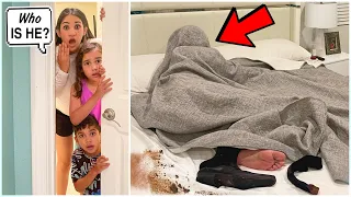 We CAUGHT an UNKNOWN PERSON Sleeping In Our BED!! *Terrifying* | Jancy Family