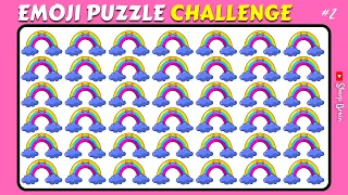 EMOJI PUZZLE CHALLENGE #2 [Easy/Medium/Hard/Impossible] Find The Odd Emoji Out! Emoji Quiz