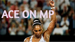 Perfect Way To Finish A Match | ACE ON MP | SERENA WILLIAMS FANS