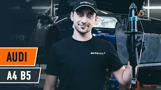 Как заменить стойку амортизатора передней подвески на AUDI A4 B5 Седан [TUTORIAL AUTODOC]