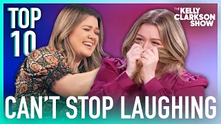 Top 10 Moments Kelly Clarkson Can't Stop Laughing ft. Sandra Bullock, Zendaya, More