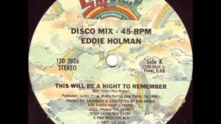 Eddie Holman... This will be a night to remember 1977.