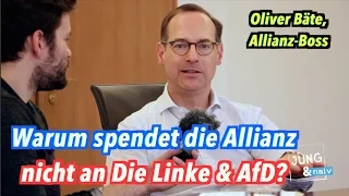 Warum spendet die Allianz nicht an Die Linke & AfD?