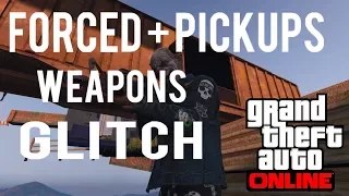 GTA 5 | How To Get Guns In A Ring Fight Or Parkour GLITCH! ( Forced & Pickups Only )