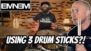 Drummer Reacts To - EMINEM GODZILLA El Estepario Siberiano DRUM COVER FIRST TIME HEARING Reaction