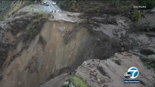 California storm washes out part of Highway 1 near Big Sur | ABC7