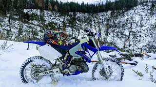 Penny Pines/Middle Creek OHV Ride to the Top of Sled Ridge & Back Down in the Snow! CC Camp