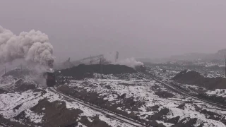 Steam of Sandaoling Coal Mine Railway China(Dec.2016) 5 中国・三道嶺炭鉱鉄道の蒸気機関車（2016年12月）5