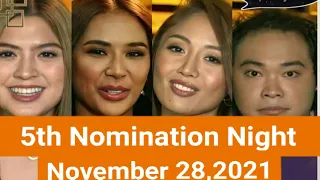 PBB Season 10 5th Nomination Night November 28,2021