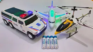 HX708 Helicopter, 3D Lights Airbus A38O and 3D Lights Police Car Unboxing, airbus a38O, police car,