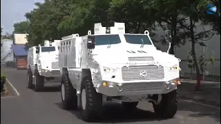 Bharat Forge delivered 16 Kalyani M4 vehicles to the Indian Army for UN Peacekeeping