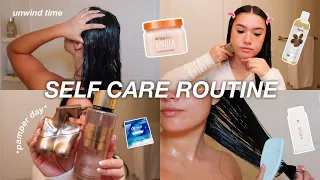 RELAXING SELF CARE DAY 🛁 | pamper routine, *everything* shower, hair & skincare, + more!