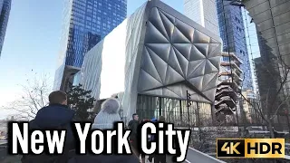 New York City Walk Virtual Tour, The Highline to Hudson Yards, The Vessel - 4K HDR Travel Video