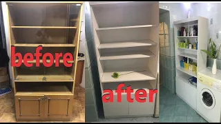 Новая жизнь старого шкафа ,перекраска! New life of an old Cabinet, repainting!