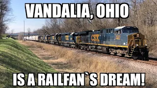 Vandalia, Ohio is a great railfan spot! I can`t believe I wasn`t here sooner!