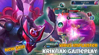 Kriknak New Skin "Virus Implanter" Jungle Pro Gameplay | Arena of Valor Liên Quân mobile CoT
