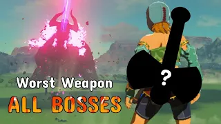 I used the WORST WEAPON to beat EVERY BOSS in Breath of the Wild
