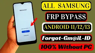 Without PC All Samsung FRP Bypass All Android 11/12/13 | Bypass/Unlock Google Account Lock 2024