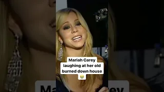 mariah carey laughing at her burned down house is so iconic #shorts