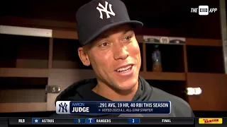 Aaron Judge discusses A.L. All-Star nod