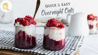 Easy Healthy Overnight Oats | plant-based, vegan, gluten-free