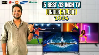 Top 5 Best 43 inch TV Under 20,000 Rs⚡Best 43 inch 4k TV 2024⚡Best Smart TV Under 20000 in India