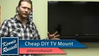 DIY Flat Screen TV Wall Mount: CHEAP!