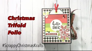 Christmas Trifold Folio Album a #scrappychristmaskrafts collab w/@KarolinasKrafts | SS Make it Merry