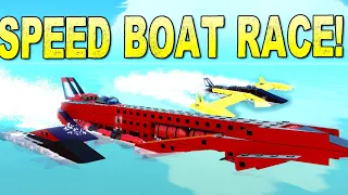 Racing Speed Boats Around Race Island! - Trailmakers Multiplayer