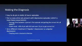 Diagnosing and Treating Bipolar Disorder with Dr. Judian Smith - March 31, 2023