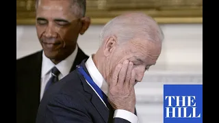 FLASHBACK: Biden weeps when President Obama surprises him with the Presidential Medal of Freedom