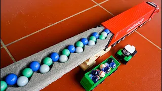 carThe marbles run on wooden ramps,man  &tractors ,toy containers # 7